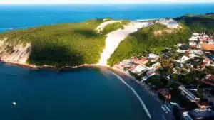 Pontos Turísticos de Natal - Praia de Ponta negra vista de cima