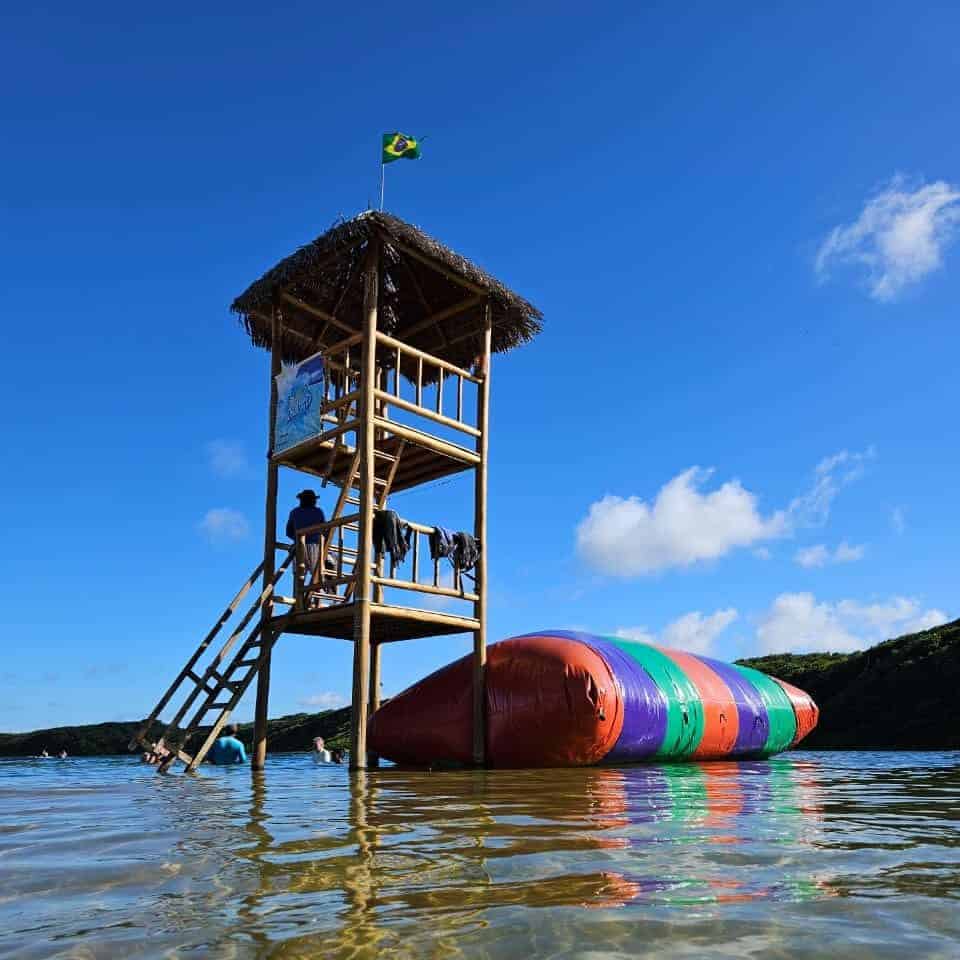 Aerojump na lagoa de Arituba